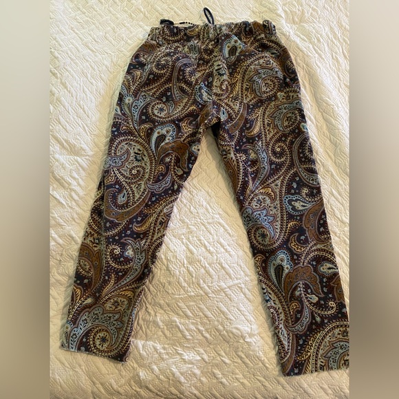 Free People City Slouch Blue Paisley XS - Picture 5 of 7